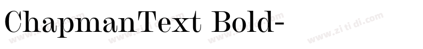 ChapmanText Bold字体转换 ChapmanText Bold字体转换